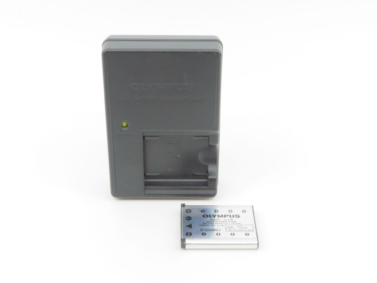 0313 OLYMPUS LI-41C ＋ LI-42B バッテリーチャージャー 充電器 バッテリーパック 動作確認済【カメラヤ】【送料180円】