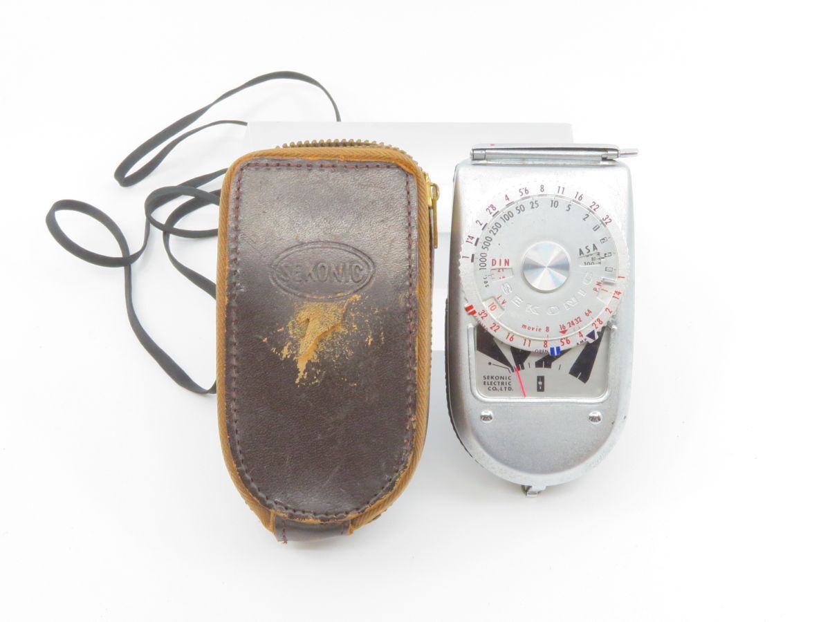 0363 SEKONIC LEADER DELUXE-2 model 36 露出計 ケース付き 動作確認済み【カメラヤ】【送料450円】