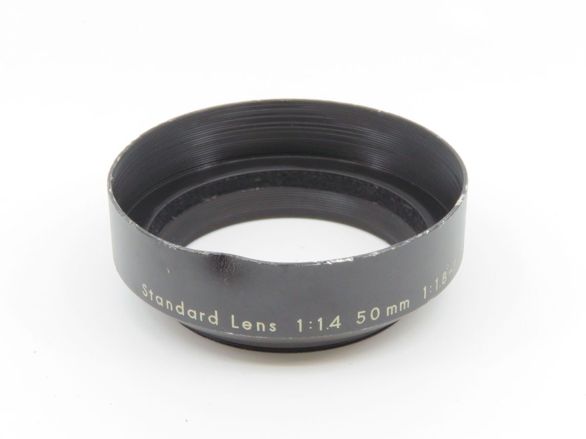 0387 PENTAX Standard Lens 50mm F1.4 55mm F1.8-2 メタル レンズフード へこみ有【カメラヤ】【送料140円】