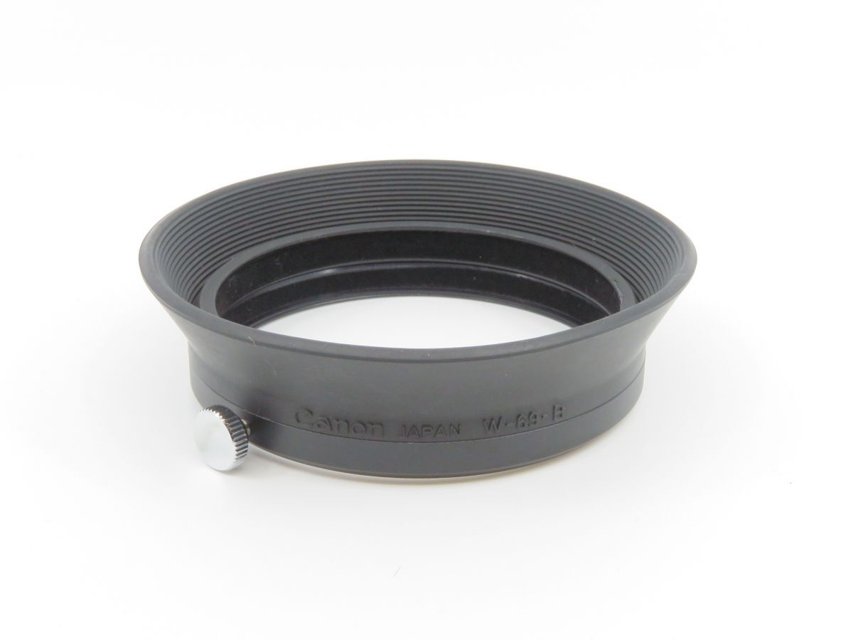 0373 Canon W-69-B かぶせ式 取付部内径 69mm FD28-50mm F3.5等用 ラバーレンズフード【カメラヤ】【送料180円】