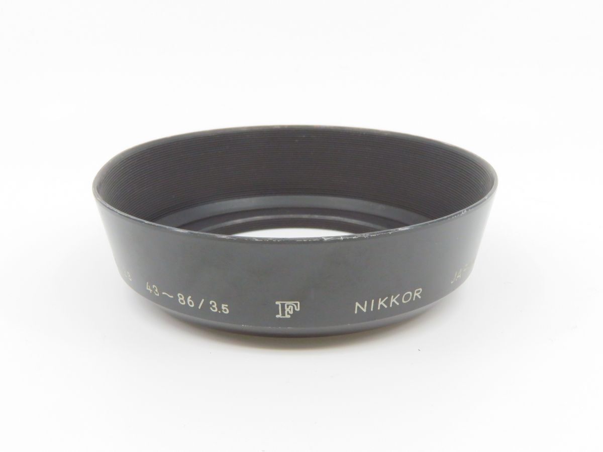 0427 Nikon F NIKKOR 35/2 35/2.8 43-86/3.5 メタルレンズ フード【カメラヤ】【送料140円】