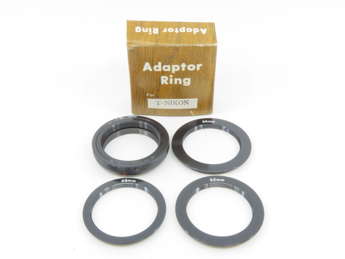 0491 Nikon T-NF 49mm 52mm 55mm Adaptor Ring T-Nikon アダプターリング【カメラヤ】【送料290円】