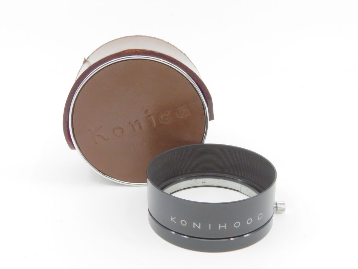0752 KONICA 50ｍｍ レンズフード ケース付き【カメラヤ】【送料390円】