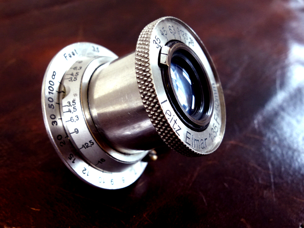 ライカ ニッケルエルマー Leitz Elmar 50mm F3.5 ナンバー無し レンズはとてもきれい マウント裏に0刻印