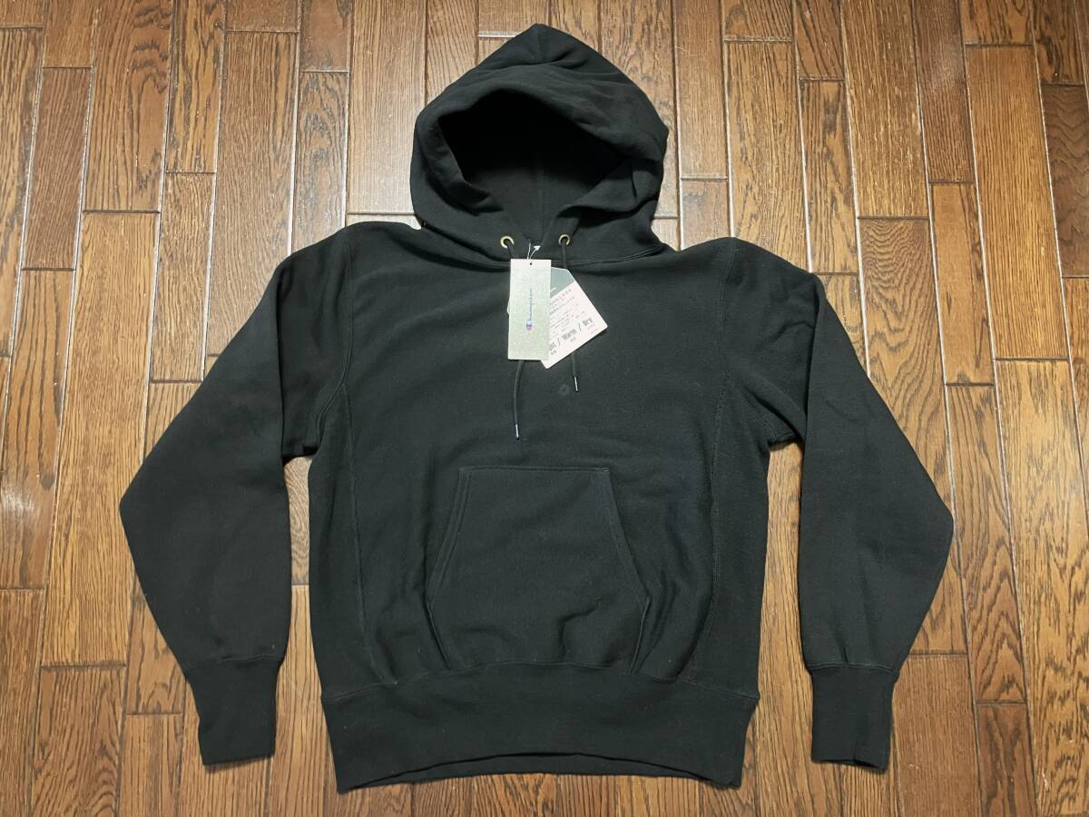 未使用 チャンピオン リバースウィーブ パーカー M 目無し 黒 ブラック LWD 軽量 保温 ドライ Champion ReverseWeave Parka フーディ