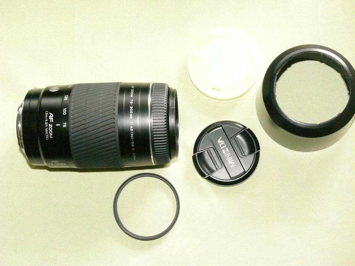 美品・MINOLTA AF ZOOM 75-300mm 4.5-5.6 D