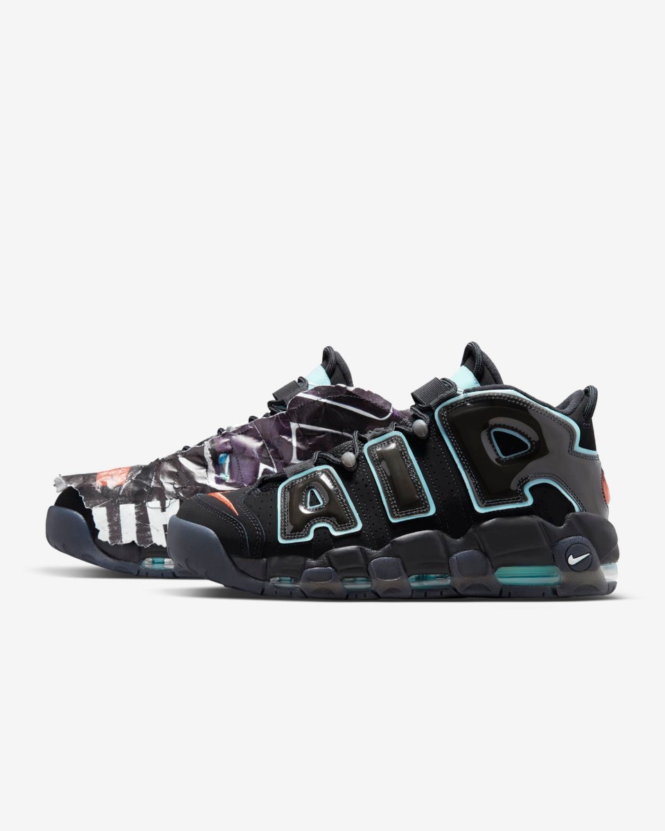 正規品　NIKE ナイキ エア モア アップテンポ '96 ブラック/ホワイト-チリ レッド-グレイシャー ブルー(DJ4633-010)　26cm/26.5cm