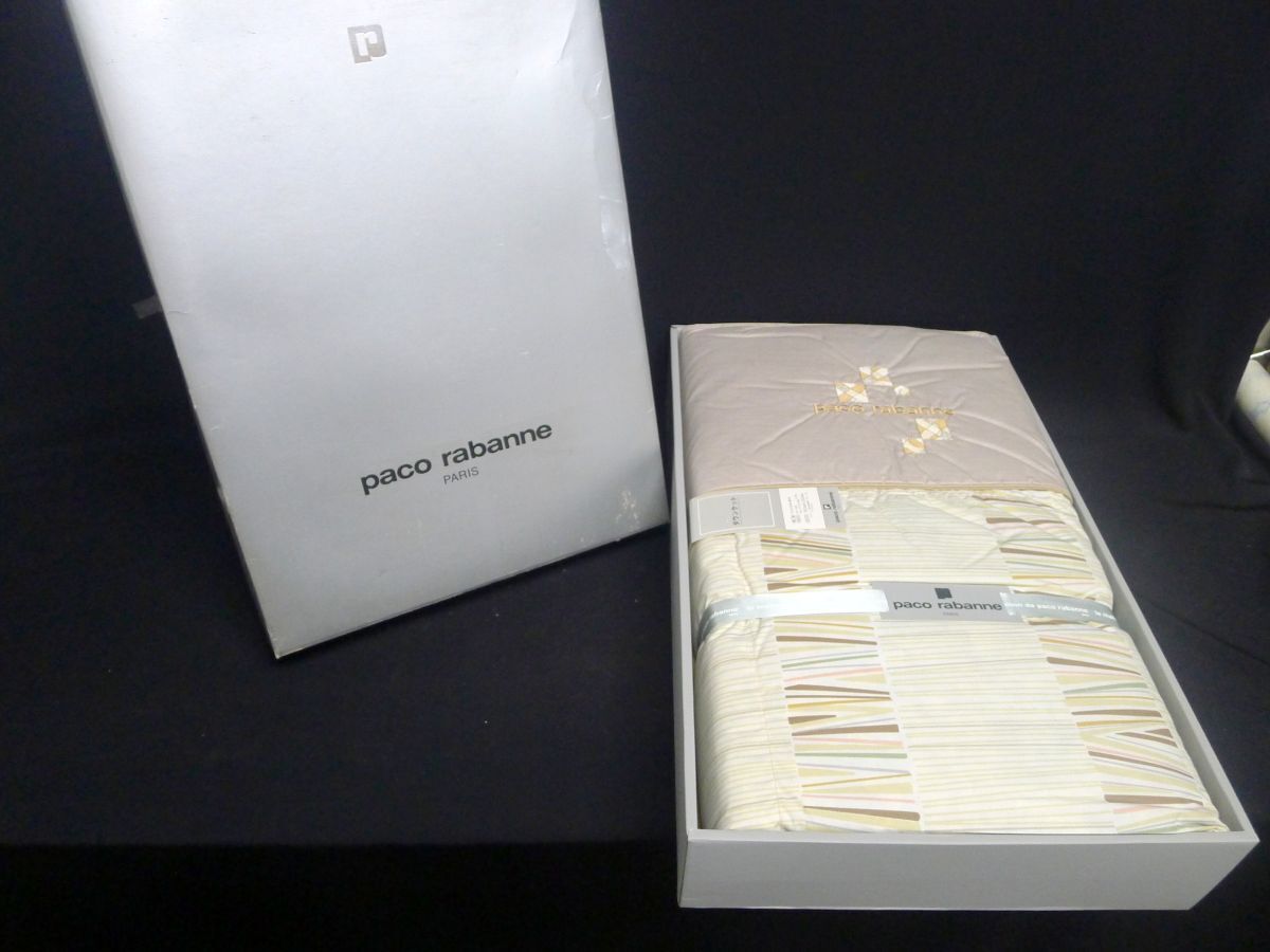 j◆403 paco rabanne パコラバンヌ ダウンケット150×200cm 羽毛肌掛けふとん 寝具 未使用品/140