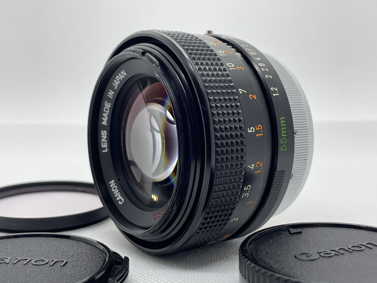 【AB 美品】Canon FD 55mm f1.2 S.S.C. キヤノン マニュアルフォーカス 単焦点レンズ NW94