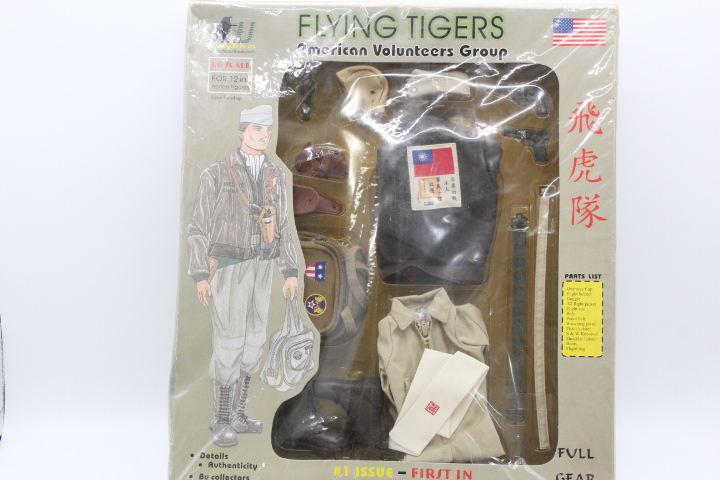 FLYING TIGERS フィギュアアクションユニーク 本革ジャケット＆ブーツ 