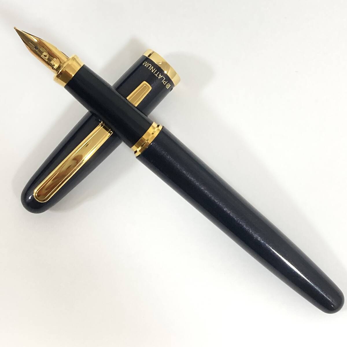 #4112 PLATINUM プラチナ 細 筆記未確認 現状品 筆記用具 文房具 昭和レトロ ヴィンテージ