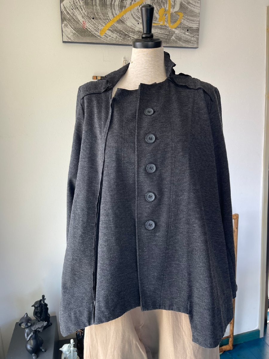 センソユニコ　萌　中古　センソ　レディース　トップス　アウター　ジャケット　グレー　美品