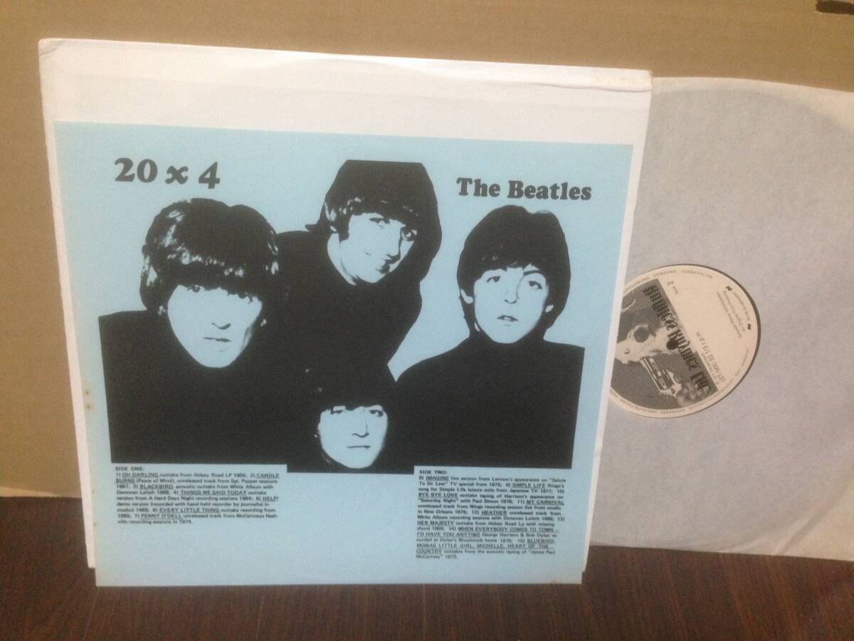 LP THE BEATLES / 20 X 4 独プレス Ruthless Rhymes Ltd　.プレスミスあり　ビートルズ　　管5J5