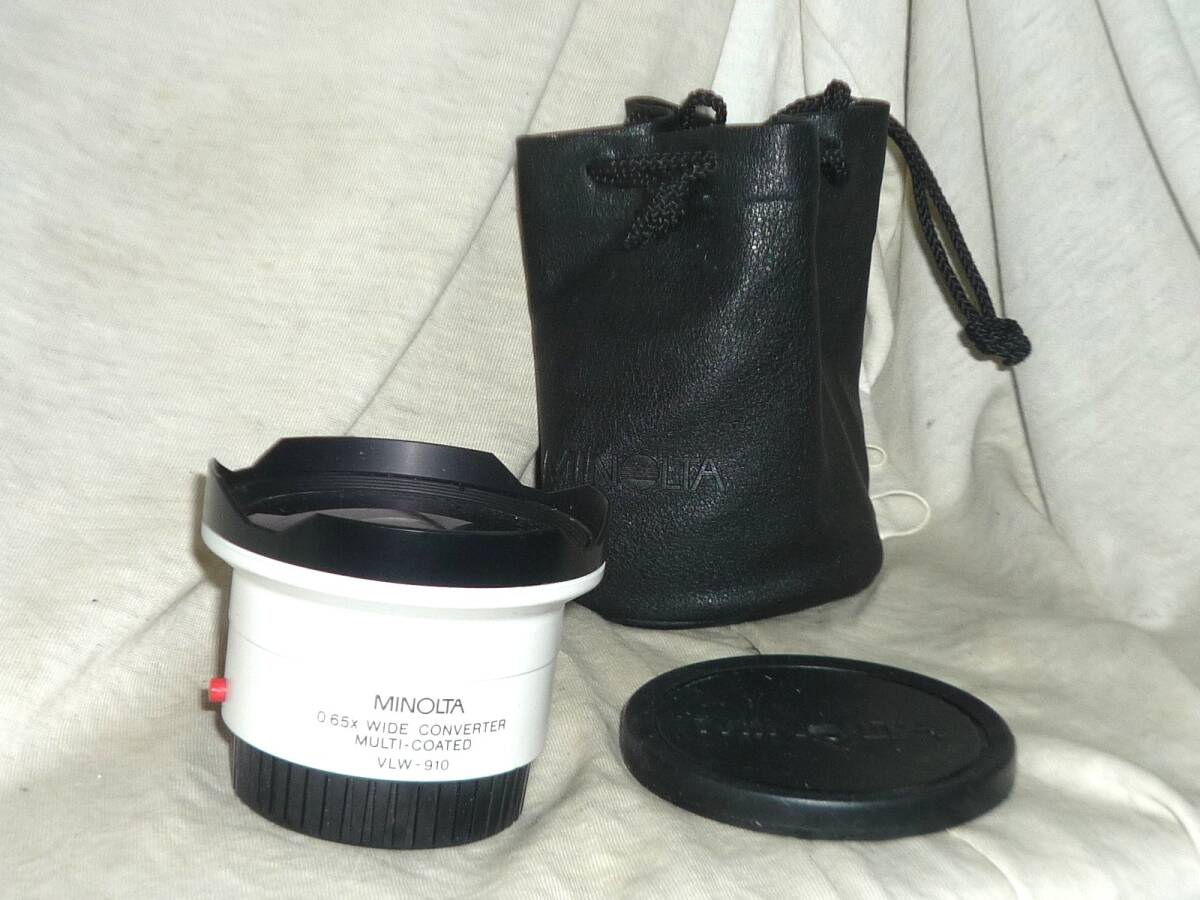 ミノルタ　0.65X ワイドコンバージョンレンズ VLW910（収納ポーチ付）
