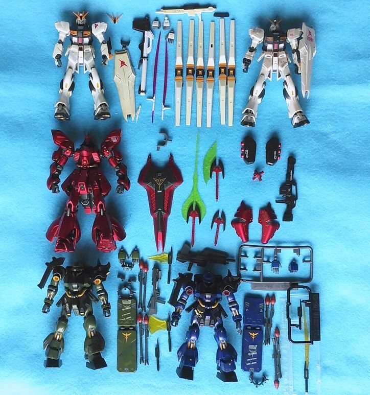 ★ ☆同梱OK☆【大量】ハイコンプロ Hcm-Pro νガンダム,サザビーSPペイント,ギラドーガ,レズン専用ギラドーガ 箱無現状品 ★