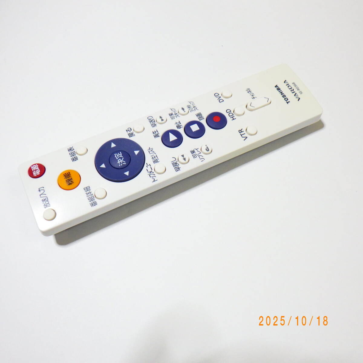 東芝 D-W255K/D-W250K用リモコン HDD/DVD/VHS レコーダー用リモコン
