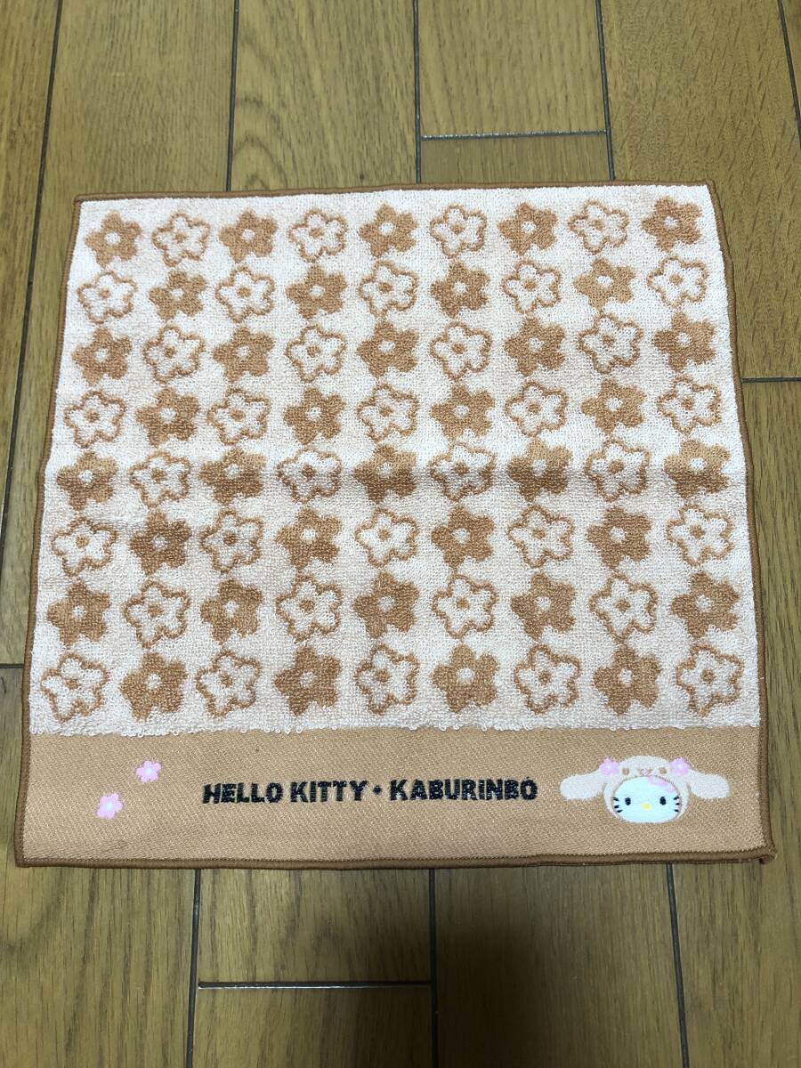 ハローキティ☆カブリンボ可愛いキティちゃん☆タオルハンカチ☆新品