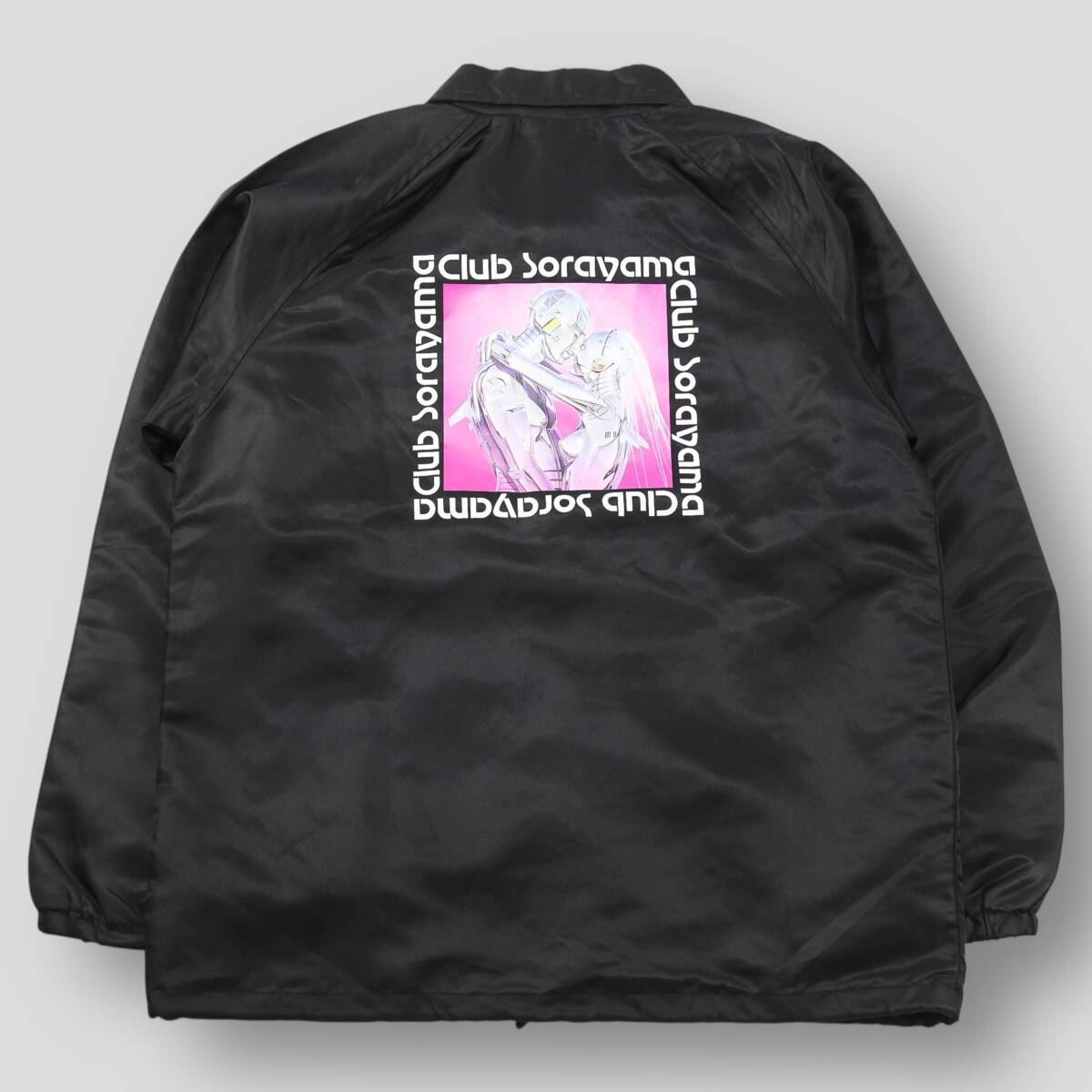 極美品 空山基 x HBX / Hajime Sorayama HYPEBEAST 17AW CLUB SORAYAMA Coach Jacket コーチジャケット L グラフィック プリント SSM6074