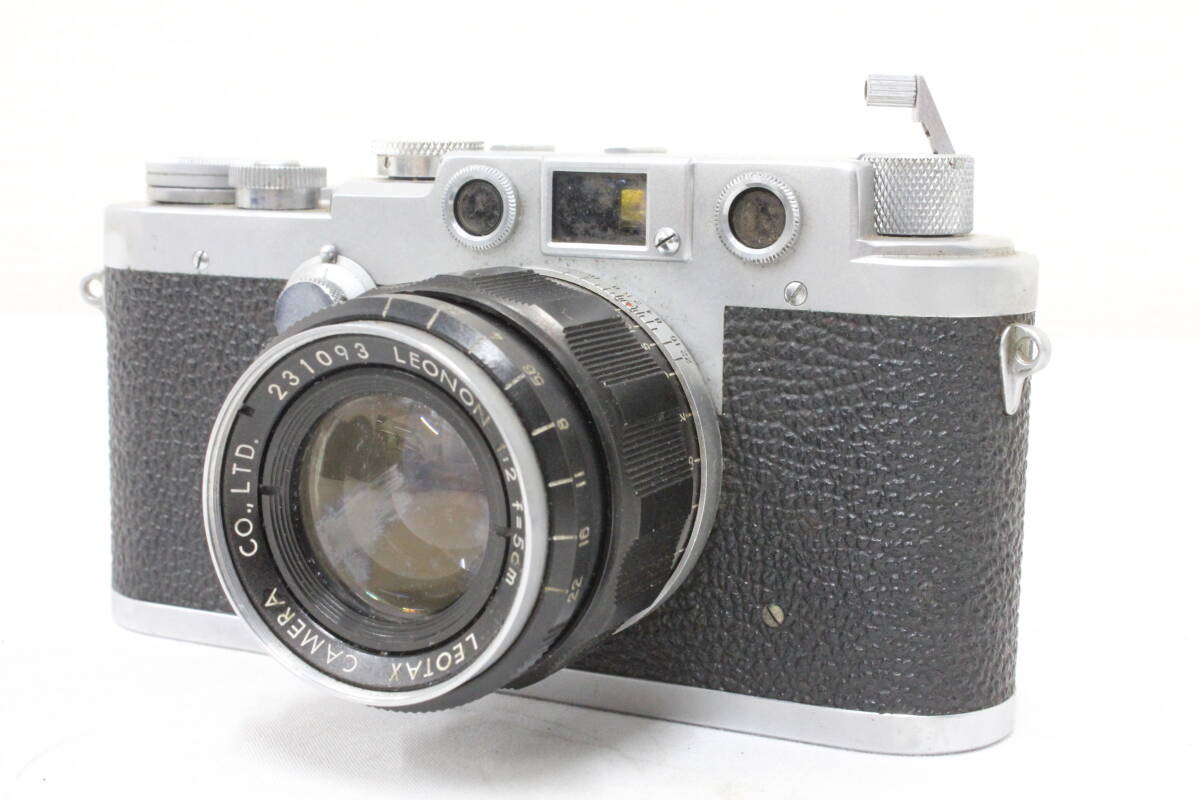 【訳あり品】 レオタックス Leotax LEONON 5cm F2 レンジファインダー カメラ e3045