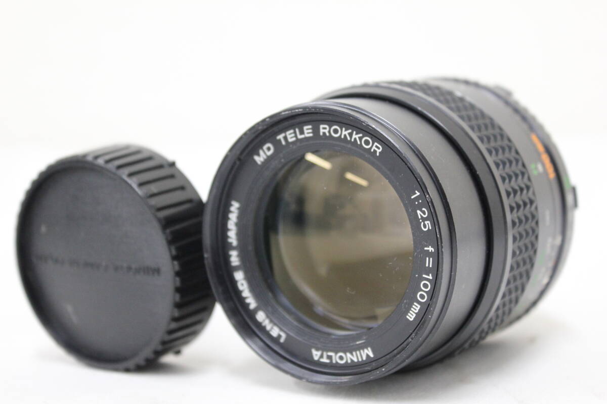 【返品保証】 ミノルタ Minolta MD TELE ROKKOR 100mm F2.5 レンズ e3049