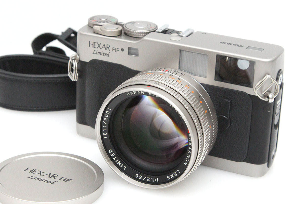 【全額返金保証】良品｜コニカ HEXAR RF Limited ボディ M-HEXANON 50mm F1.2 レンズ付 CA01-P499-2K4