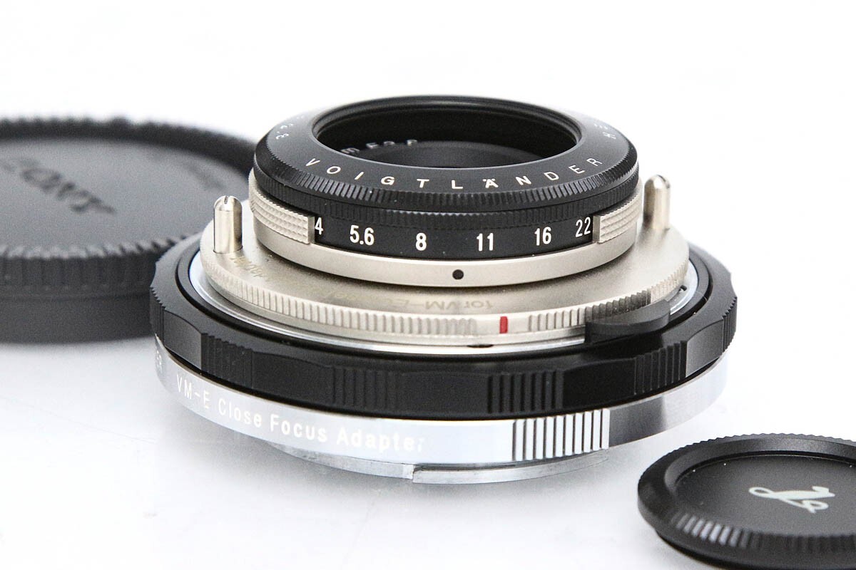 【全額返金保証】美品｜フォクトレンダー Voigtlander HELIAR 40mm F2.8（シルバー）VM-E CloseFocusAdapter付 CA01-R2815-2A2F