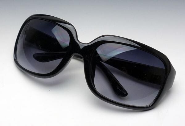 おしゃれ サングラス メンズ デカ目 でかめ 大きい スクエア UVカット 新品 ブラック 黒