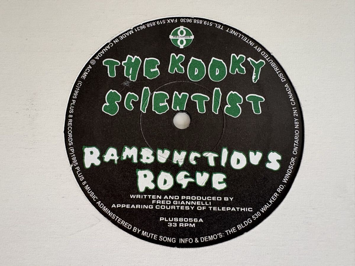 THE KOOKY SCIENTIST (FRED GIANNELLI)/ RAMBUNCTIONS 4Tra '12 PLUS 8 RECORDS CANADA PLUS8056 96年ACID TECHNO,フレッド・ジャネッリ,
