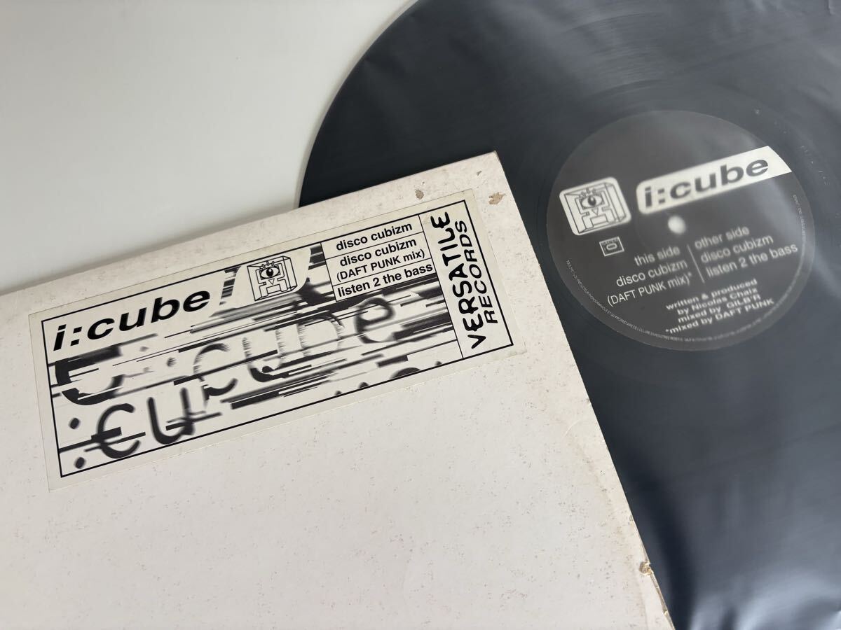 【DAFT PUNK mix/96年フランスOri盤】i:cube / disco cubizm/listen 2 the bass '12 VERSATILE REC.FRANCE ver10396 FRENCH TECHNO,ELECTRO