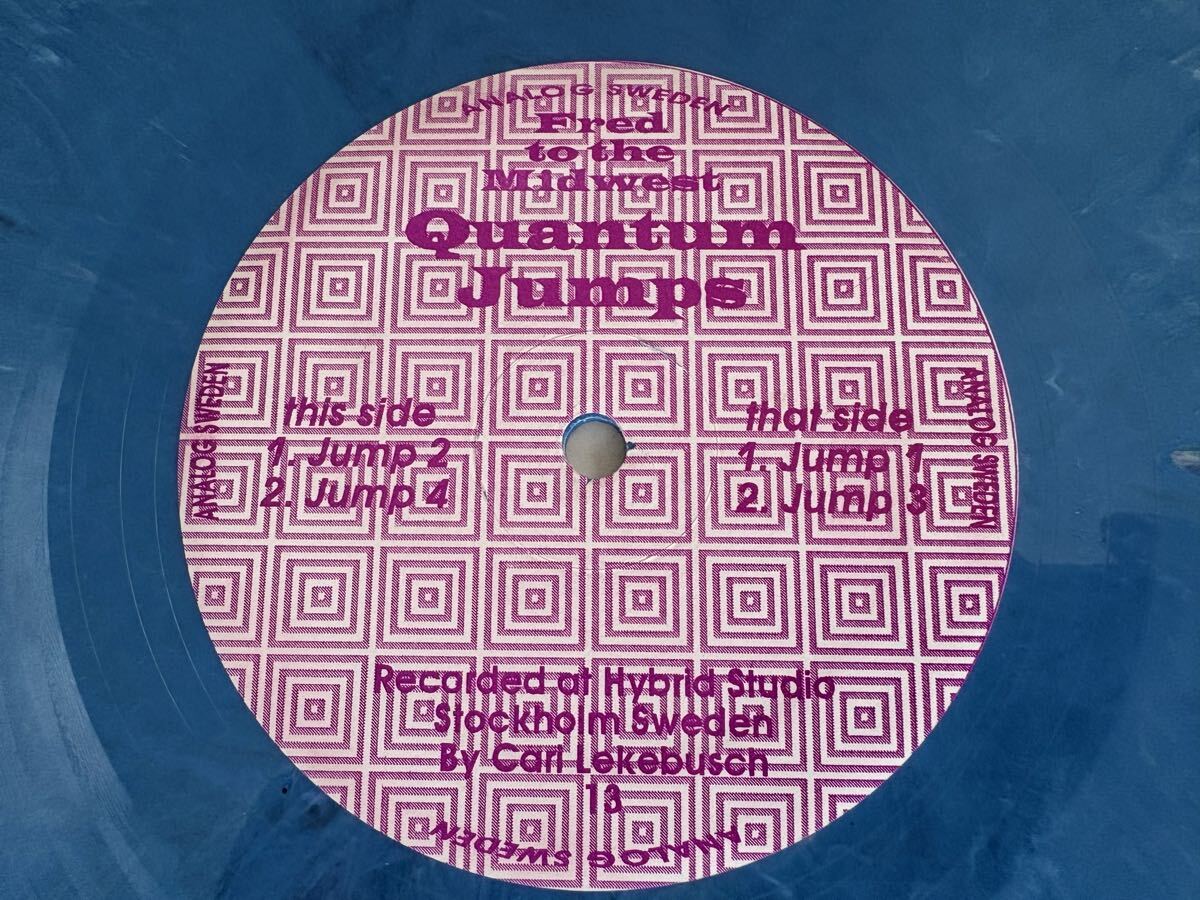 【BLUE MARBLEDカラー盤】Cari Lekebusch(Fred To The Midwest)/Quantum Jumps '12 ANALOG REC.USA Analog13 カリ・レケブシュ,ACID TECHNO