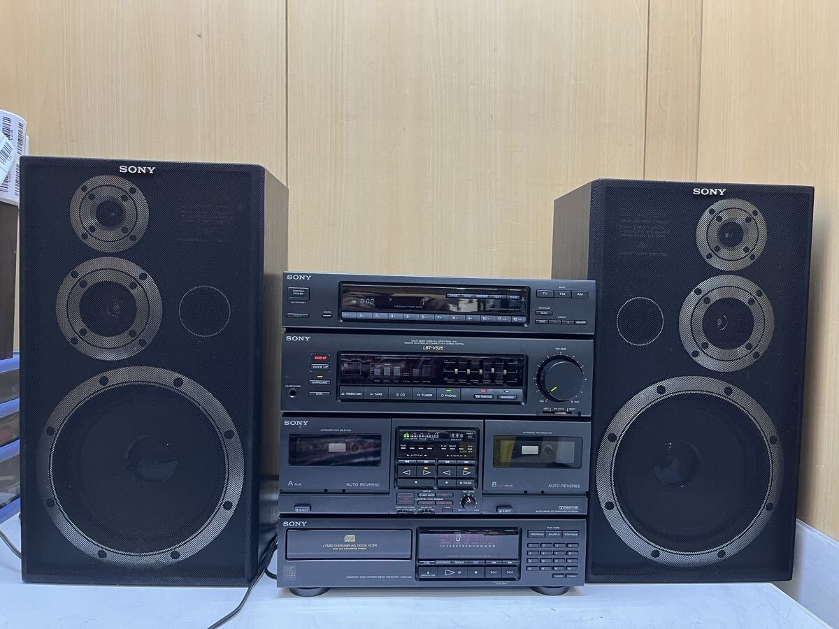 U010515 SONY ソニーHCD-525 SS-V525AV スピーカー出音OK システムコンポ 中古 現状品 1029