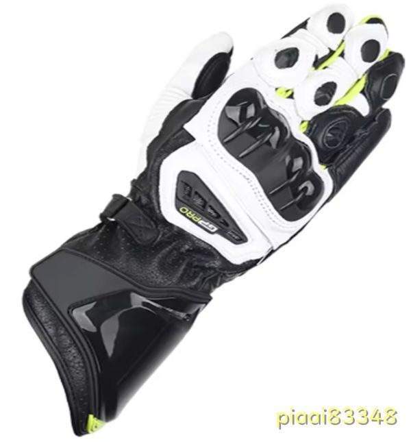 HY110:GPのPROバイク牛革手袋を運転する2118年新8色109％本革GPのPROオートバイロンググローブ k09423