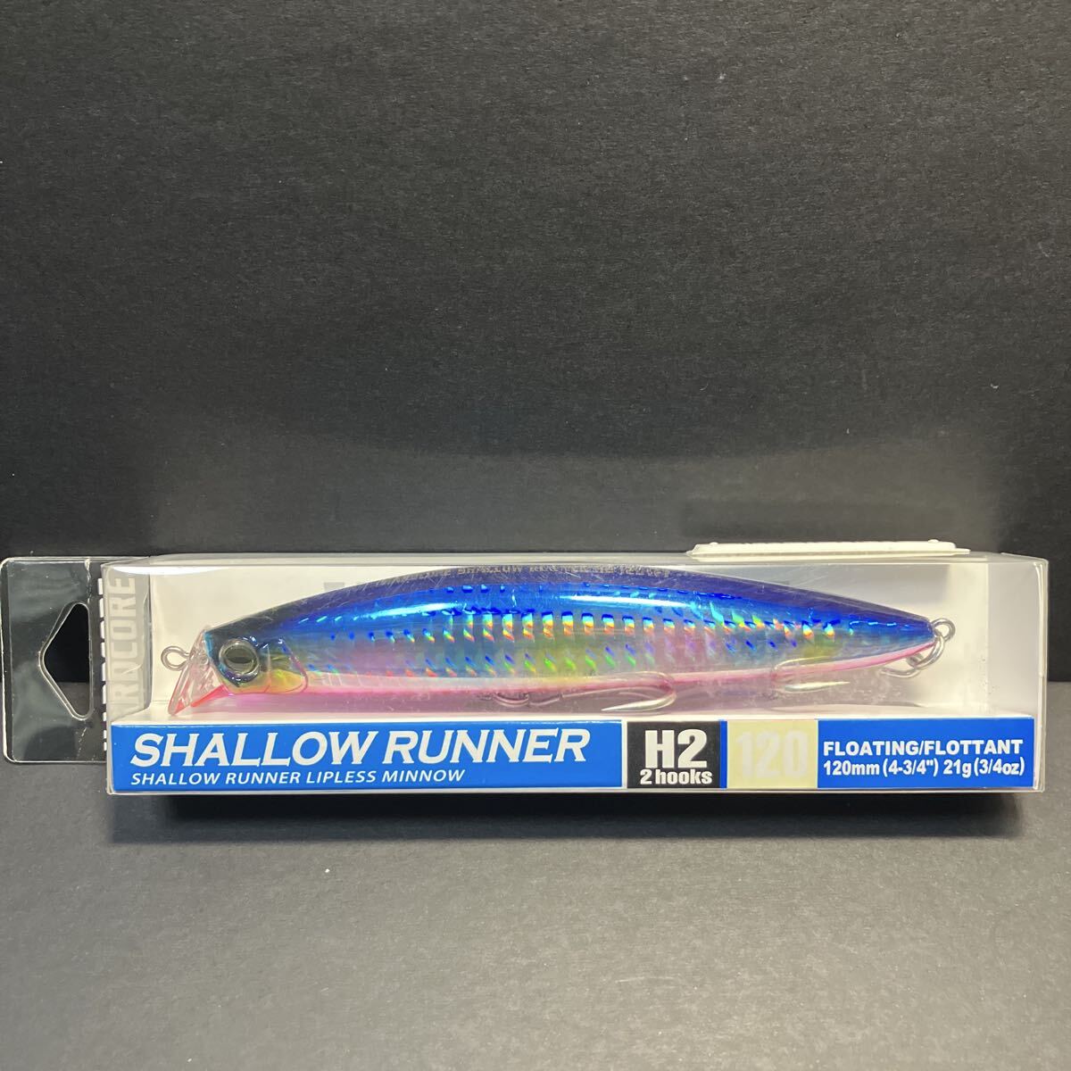 新品・送込　ハードコア　シャローランナーH2(F) 120mm 21g ブルピンキャンディ　F1194-HBPC　ハイアピール外洋スペシャル　定価=2121円