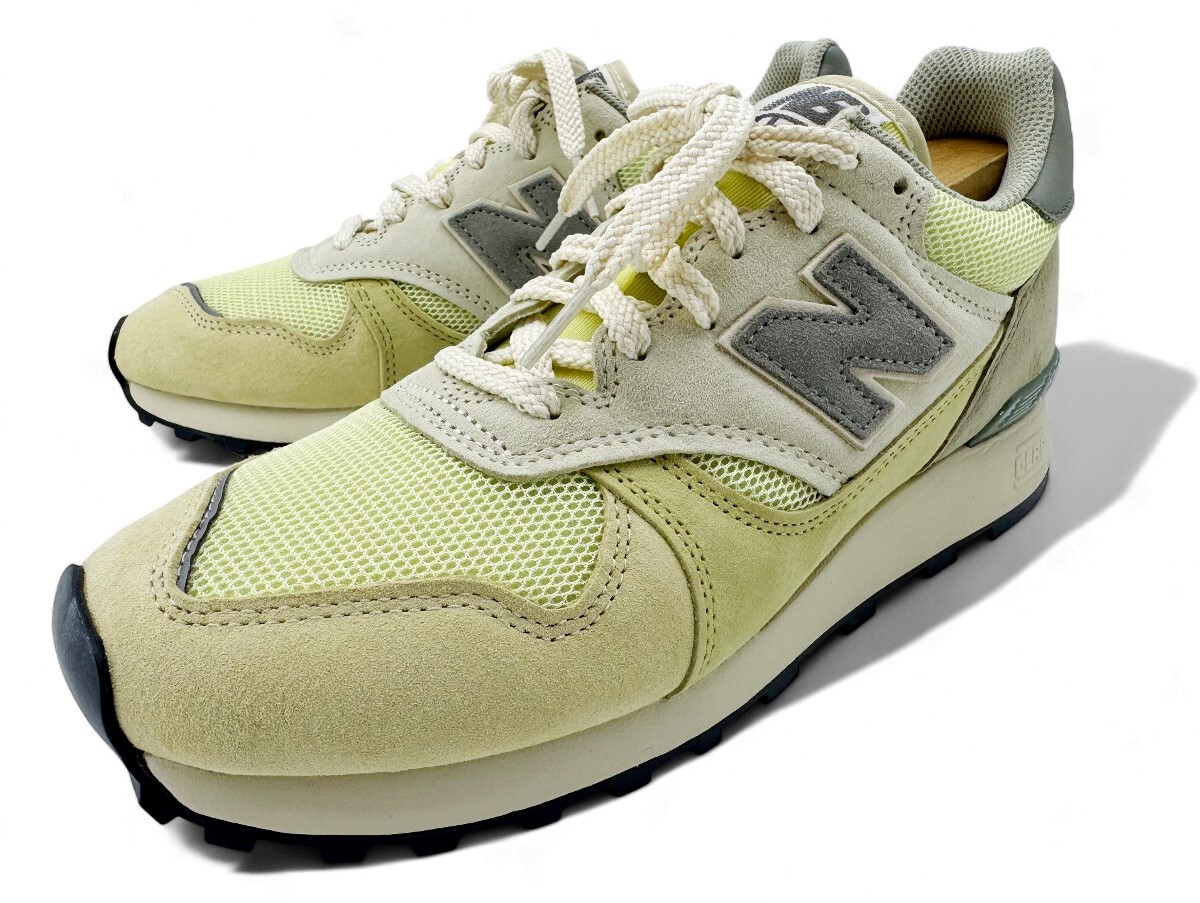 定価26,400円 AURALEE × New Balance 475 Vintage Yellow オーラリー × ニューバランス U475AR ヴィンテージイエロー スニーカー 靴