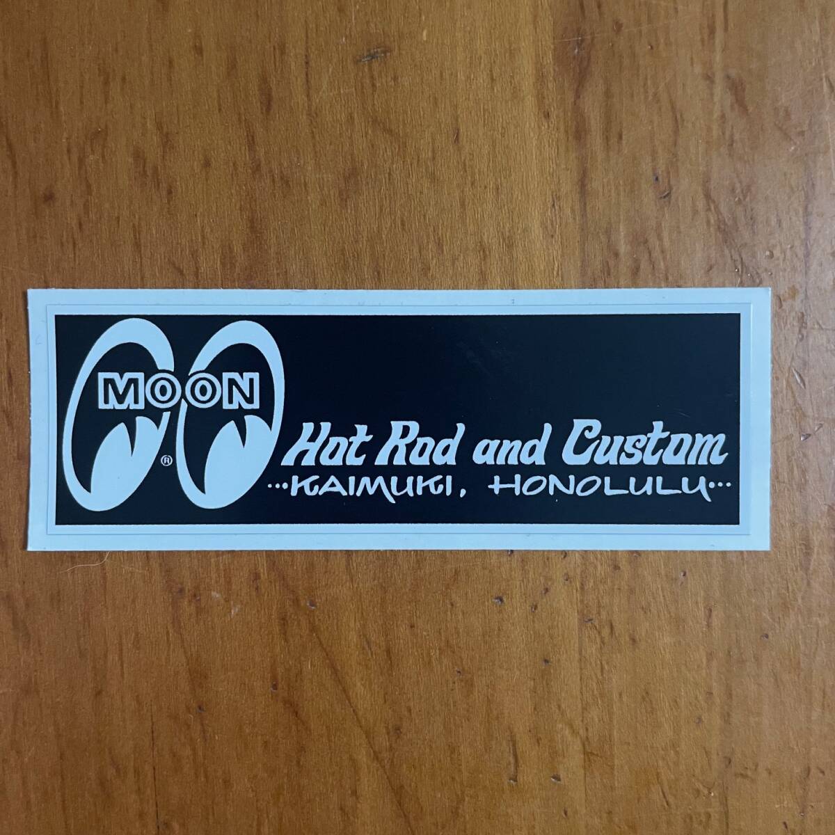 MOONEYES HAWAII HOTROD AND CUSTOM ムーンアイズ ハワイ ホットロッド アンド カスタム カイムキ バンパー ステッカー USDM HDM 22