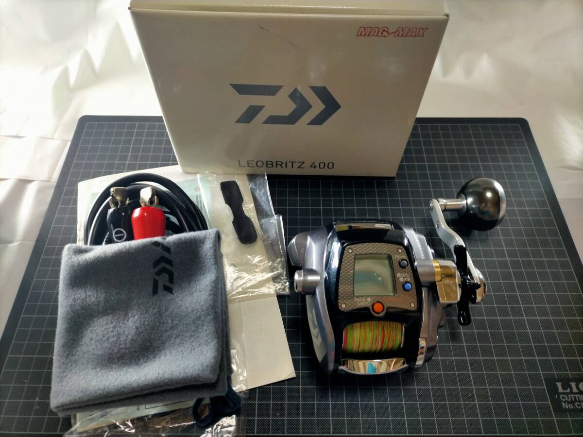 拂【使用距離少】 ダイワ 14 レオブリッツ 400 日本製 電動リール DAIWA LEOBRITZ シーボーグ フォースマスター マグマックス 801291 UKP