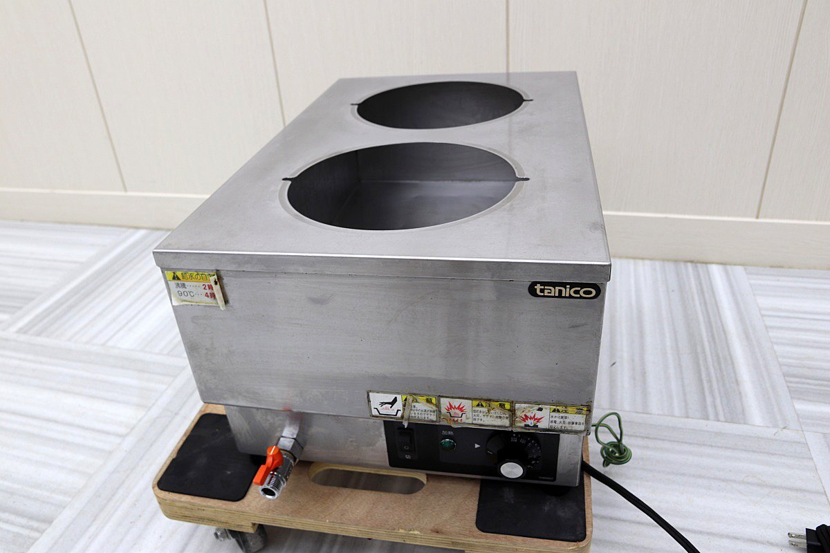 送料無料！美品！19年製 タニコー 100V 卓上ウォーマー 湯煎機 低温調理 スープ みそ汁 温め 保温 フタなし 厨房店舗業務用機器 2