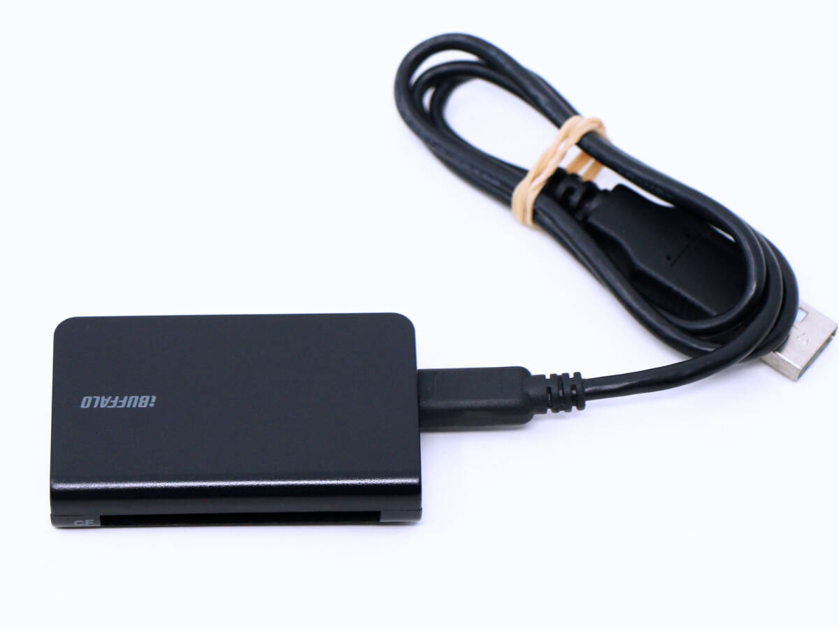 ◆◇美品◇高速カードリーダー ライター　iBUFFALO バッファロー BSCR12U2　ブラック ２倍速◇◆