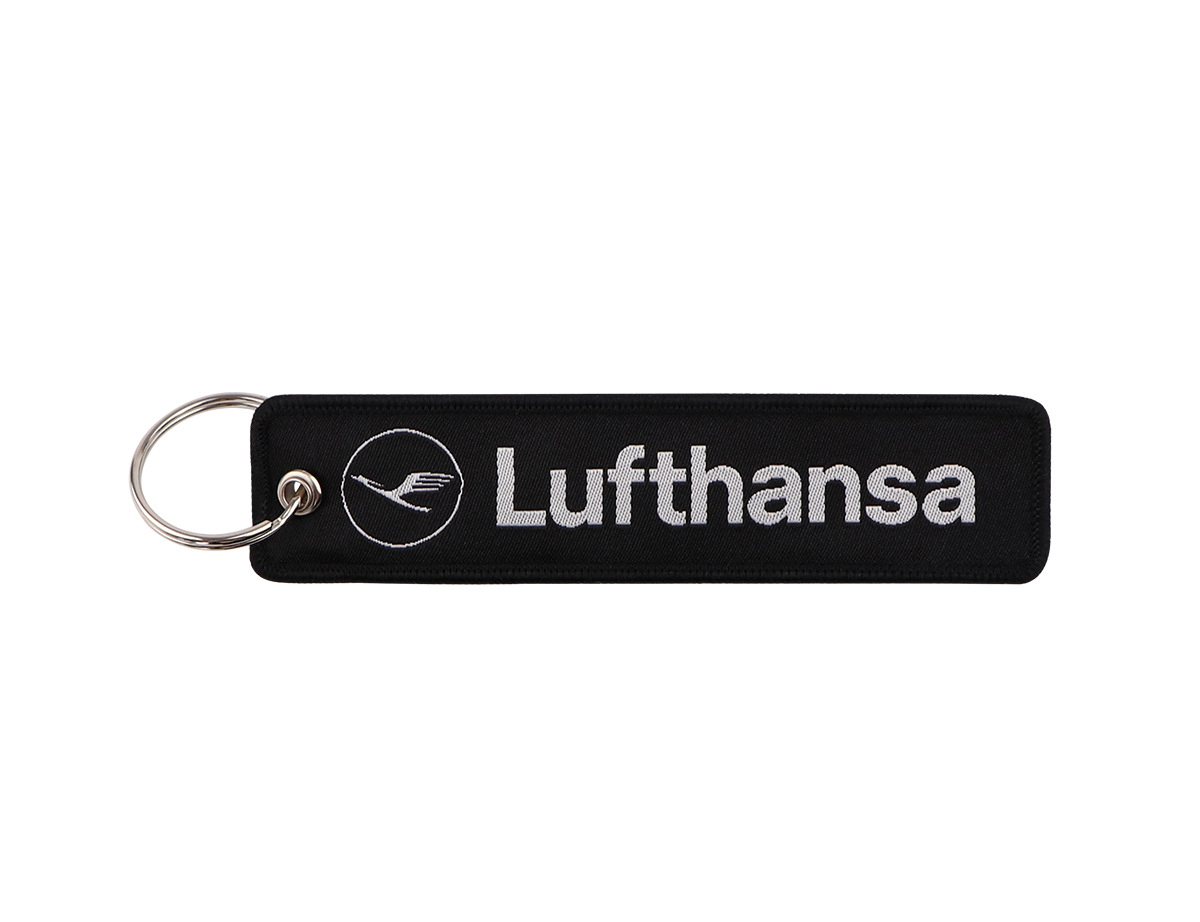 ルフトハンザドイツ航空/Lufthansa(LH)黒　フライトタグキーホルダー〔kft179〕