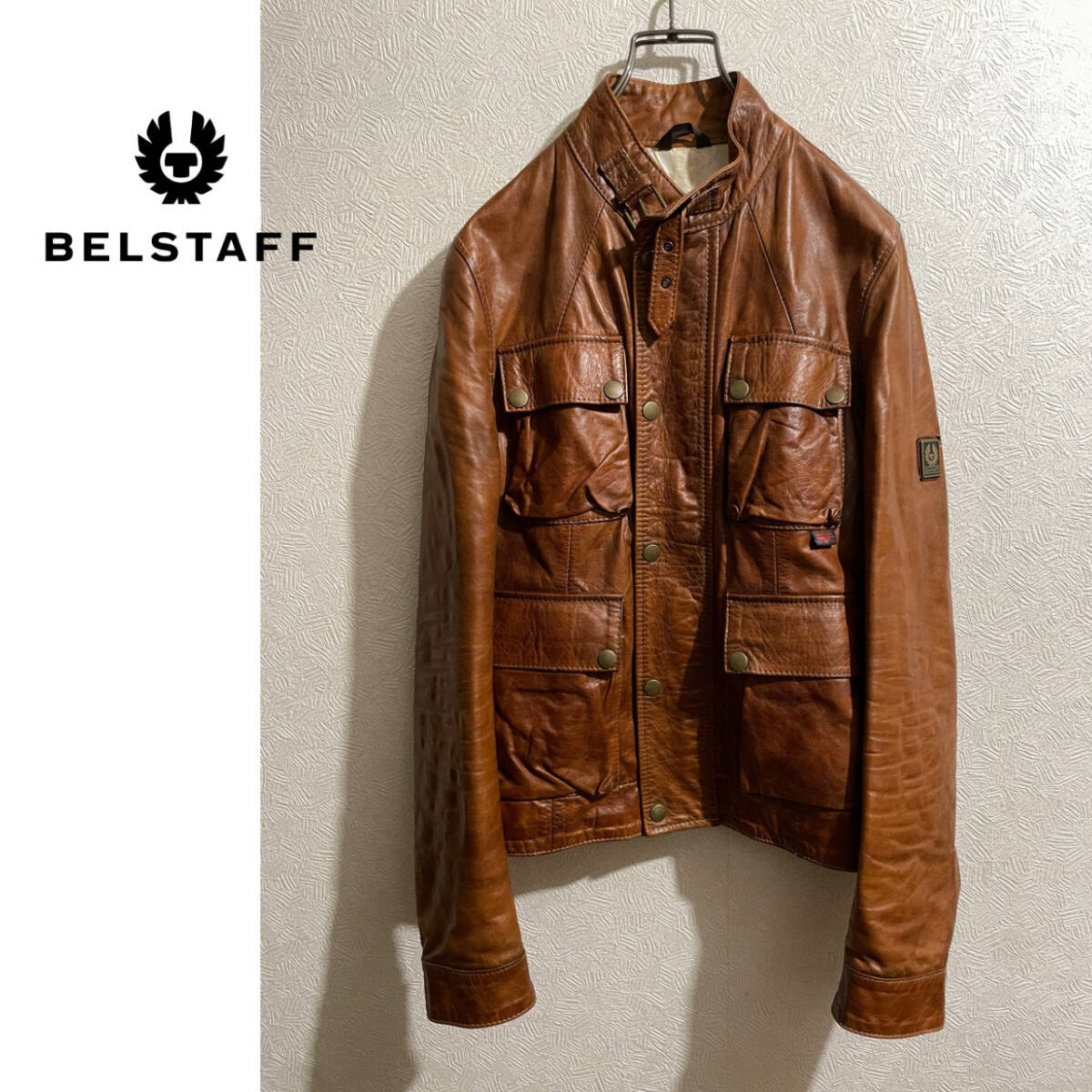 ◯ イタリア製 BELSTAFF TRIAL MASTER レザー ジャケット / ベルスタッフ トライアルマスター モーターサイクル 42 Ladies #Sirchive