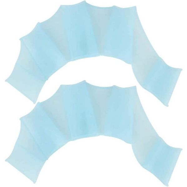 水かき フィンガーパドル グローブ 水泳 サーフィン ボディボード パドリング ブルー