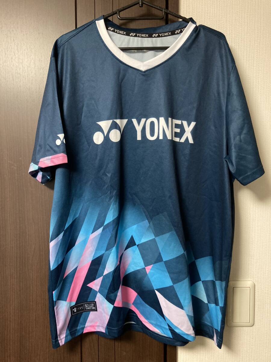 YONEX　ヨネックス　バドミントン　テニス　ウエア　ネイビーグリーン　グラフィック　3XL 海外製