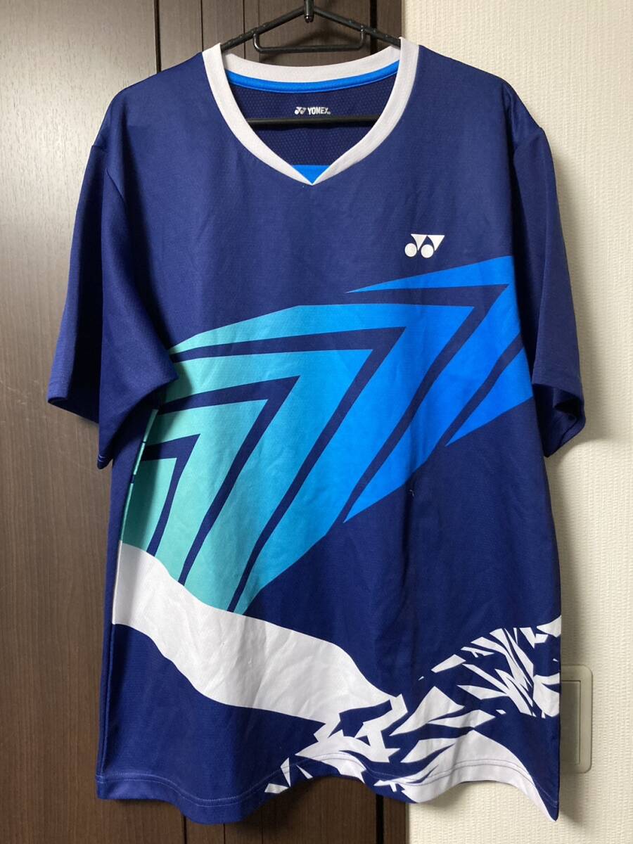 YONEX　ヨネックス　バドミントン　テニス　ウエア　ネイビー系ホワイトライン　XO 海外製