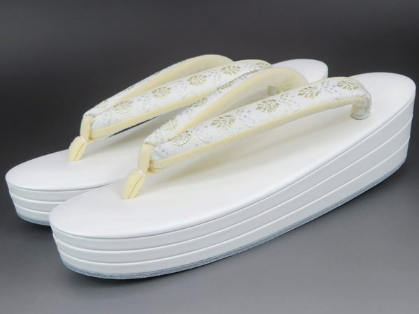 【 京都 銘織つづれ錦 】 ３枚通し　草履　Ｌサイズ (訳) 新品 サンプル品