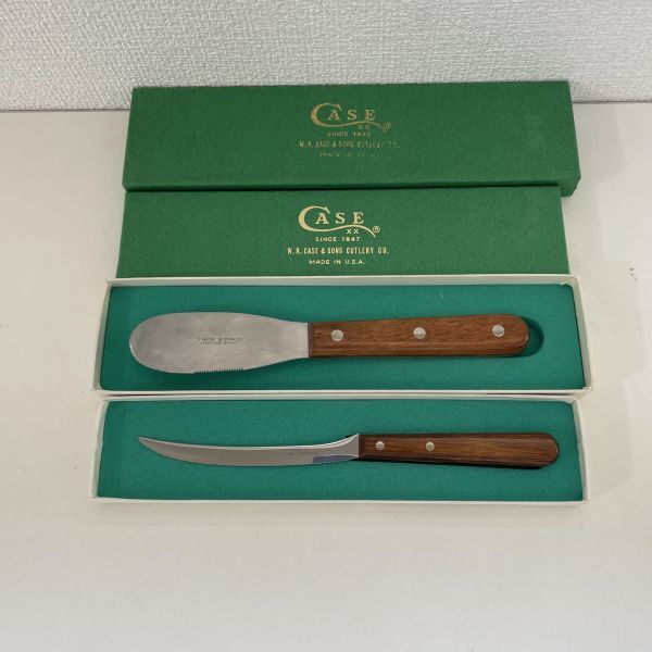 ☆処分前最終値下げ　CASE XX W. R. CASE & SONS CUTLERY CO. ナイフ　2本セット　バターナイフ　ボーニングナイフ /510-10-T