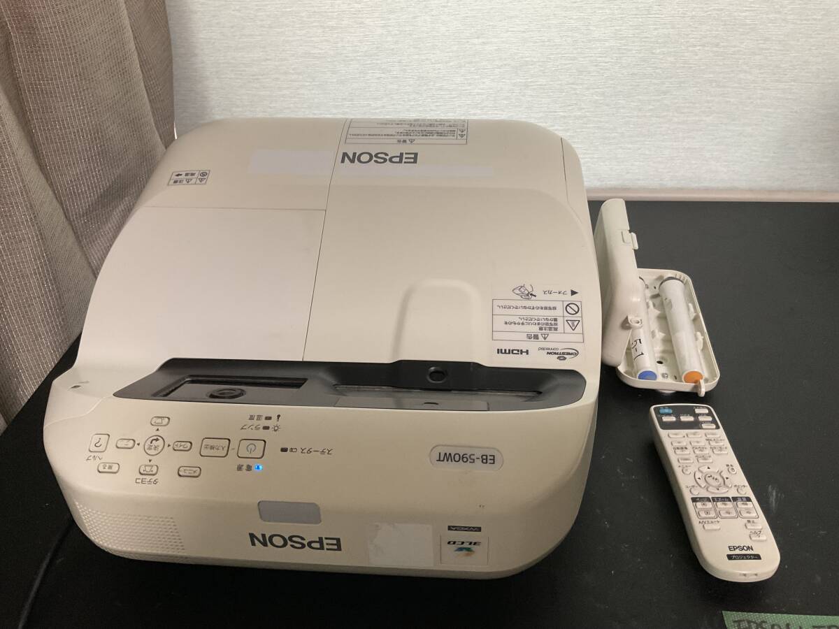 使用時間極少 EPSON EB-590WT プロジェクター 1台 10-1-B