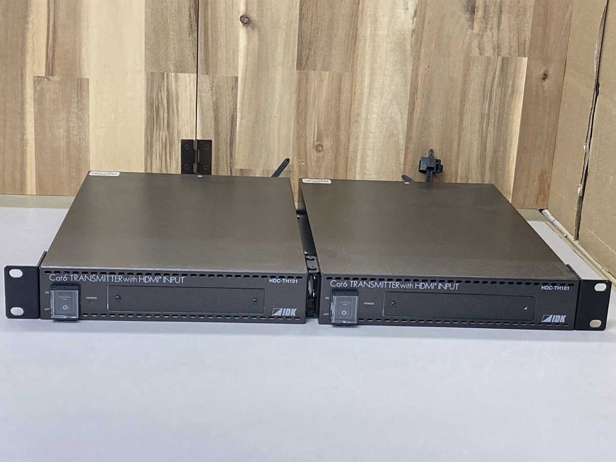 【2台セット】IDK HDBaseT送信器 HDC-TH101 ※通電確認済み※ACなし A