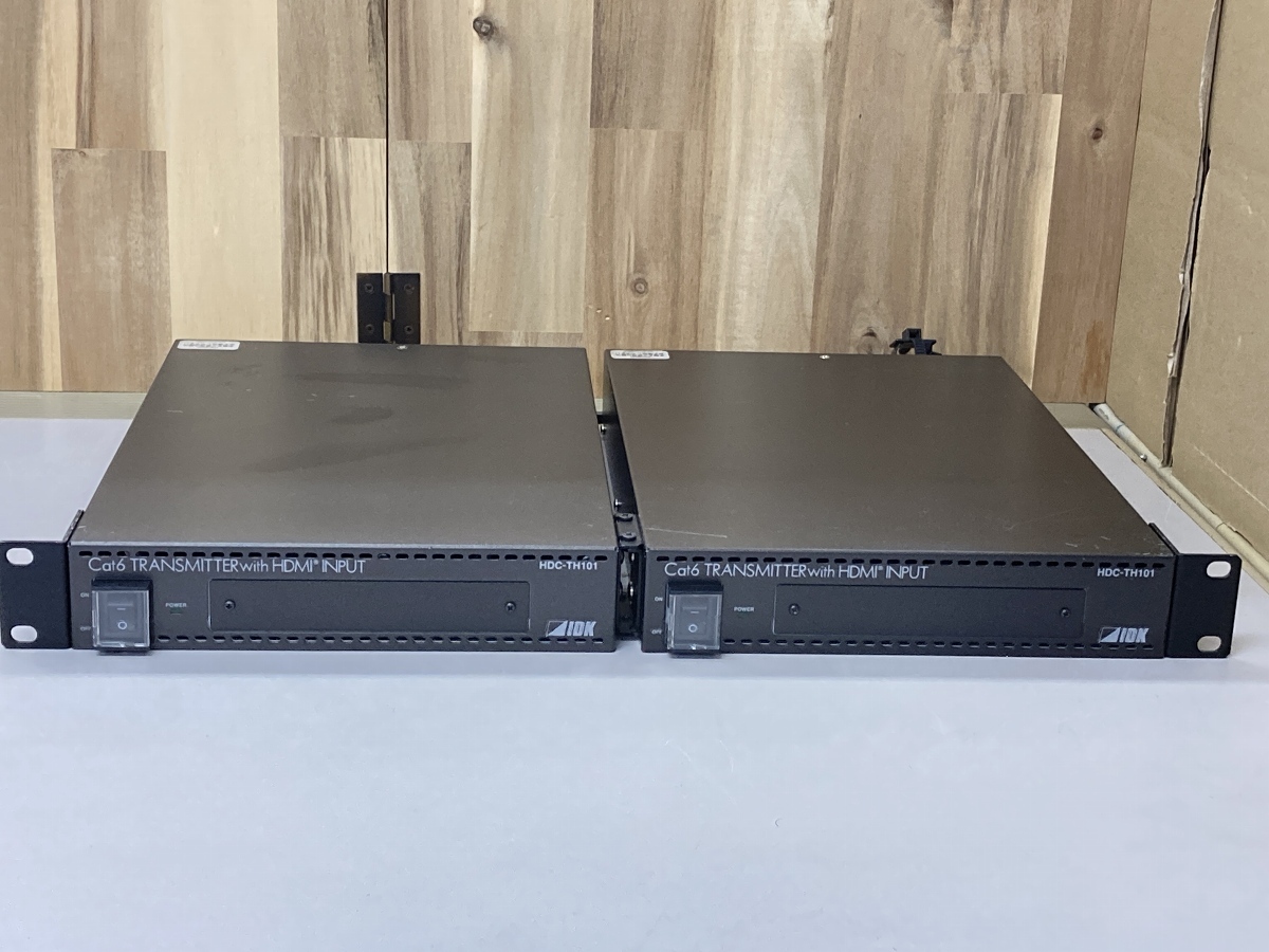 【2台セット】IDK HDBaseT送信器 HDC-TH101 ※通電確認済み※ACなし B
