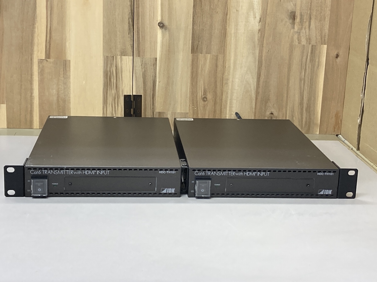 【2台セット】IDK HDBaseT送信器 HDC-TH101 ※通電確認済み※ACなし C