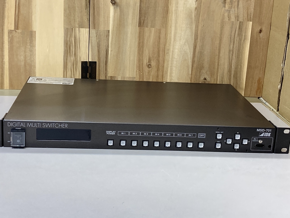 IDK デジタルマルチスイッチャー MSD-701 ※通電確認済み ACなし DM-②